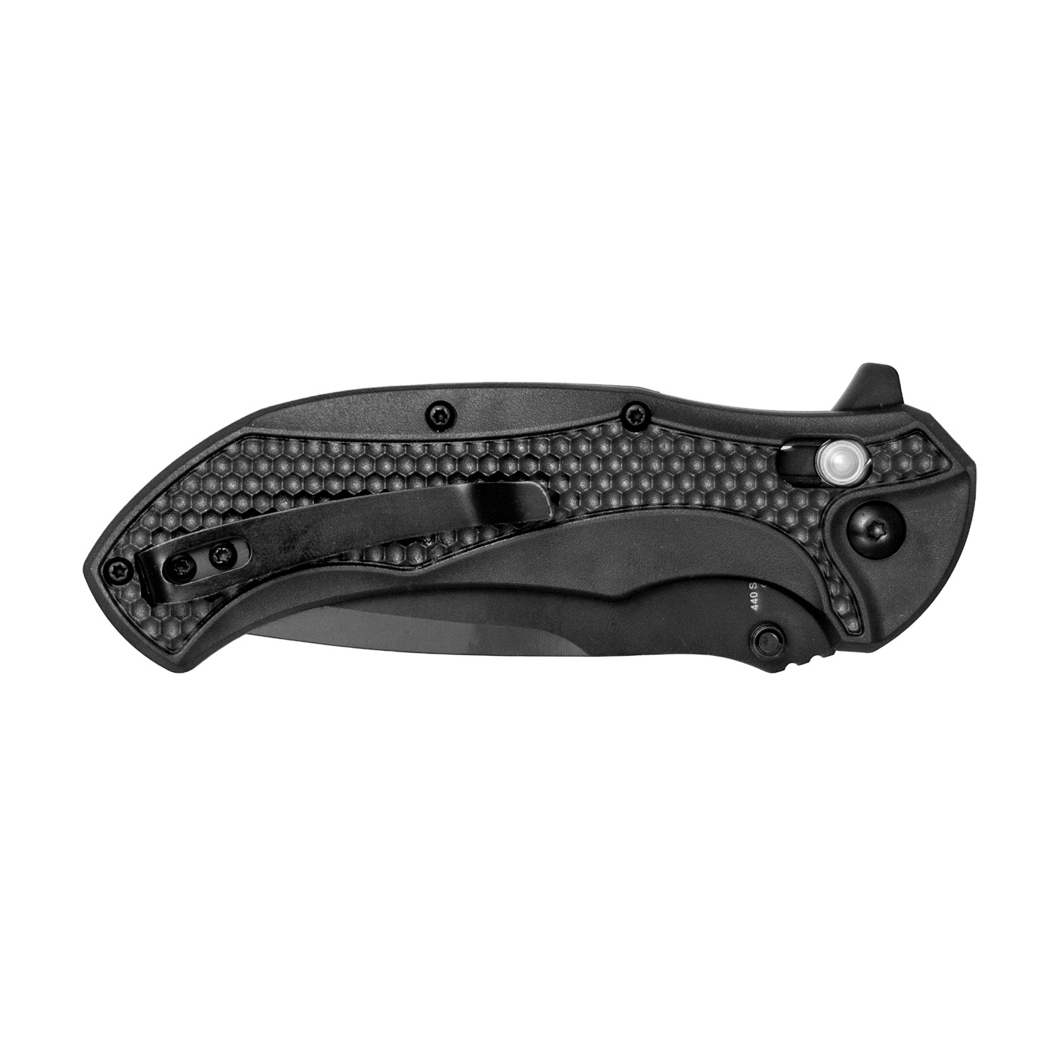 4.75" Hex Grip Spring Assist Folding Pocket Knife - Digital Camo - Image 2