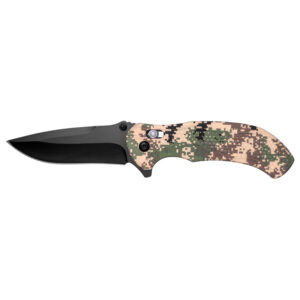 4.75" Hex Grip Spring Assist Folding Pocket Knife - Digital Camo
