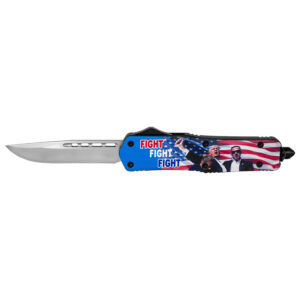 Drop Point Trump Tactical OTF Out the Front Pocket Knife - Fight, Fight, Fight